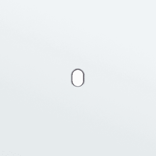 Plaque de recouvrement simple, pour des fonctions de commutation simple, couleur Niko Toggle steel white coated