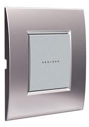 LivingLight - plaque air 2 modules Nickel mat