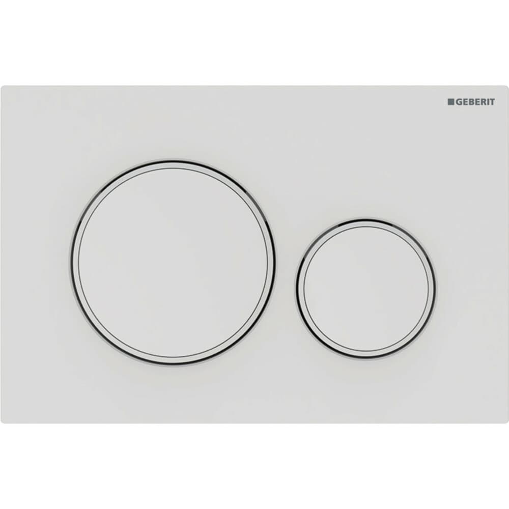 Geberit Sigma20 plaque de commande blanc mat