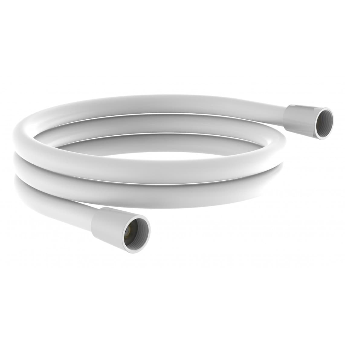 63802 Flexible de douche 150 cm, Plastique, blanc