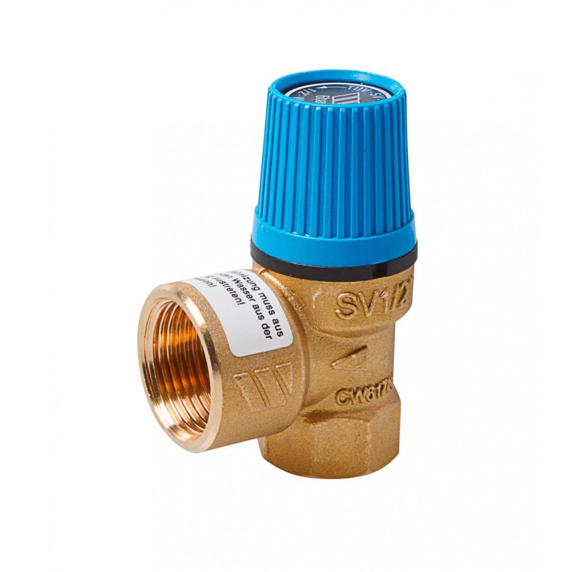 98420208 Soupape de sécurité, 6bar, 1/2" F x 3/4" F
