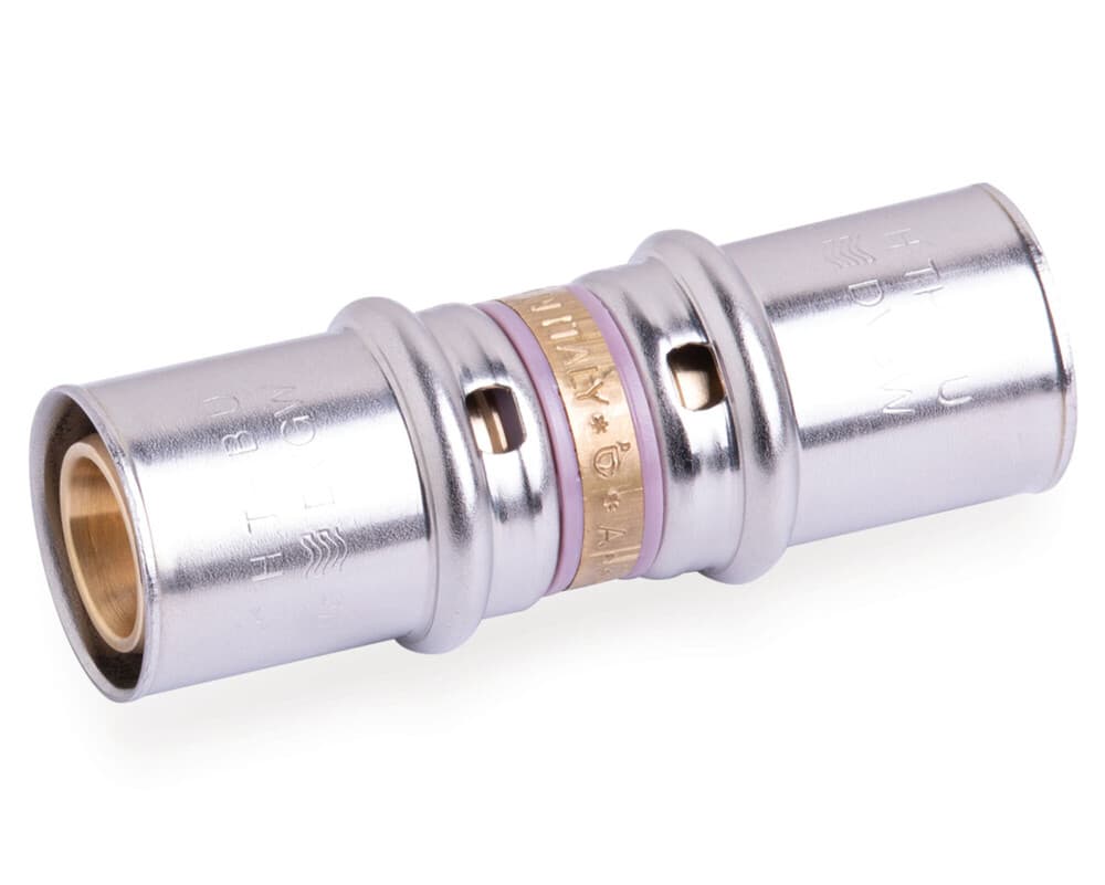 SYSTEMPEX raccord droit tube alu raccord à sertir 16-16