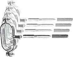 SET DE FIXATION (4PIECES) POUR SOLAR JUNKERS DN20/25