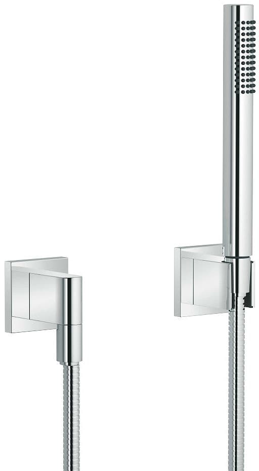 SET DE BAIN + COUDE DE RACCORDEMENT MURAL SYMETRICS DORNBRACHT CHROME
