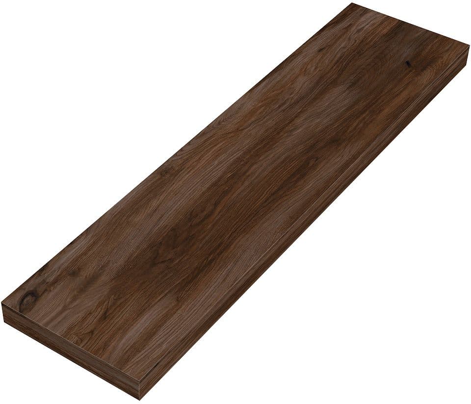 TABLETTE MURALE COFFEE 150X600X19MM JUSQU'A 7KG NOYER VELOURS