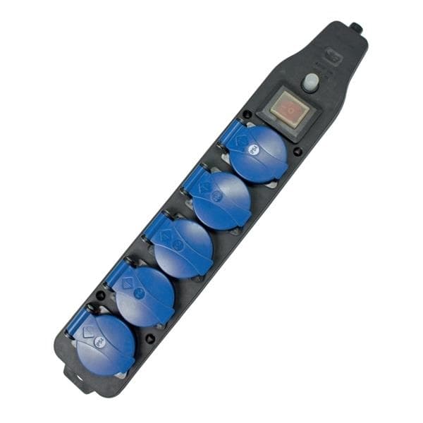 Multibloc 5 prises R5 230V 16A + interrupteur