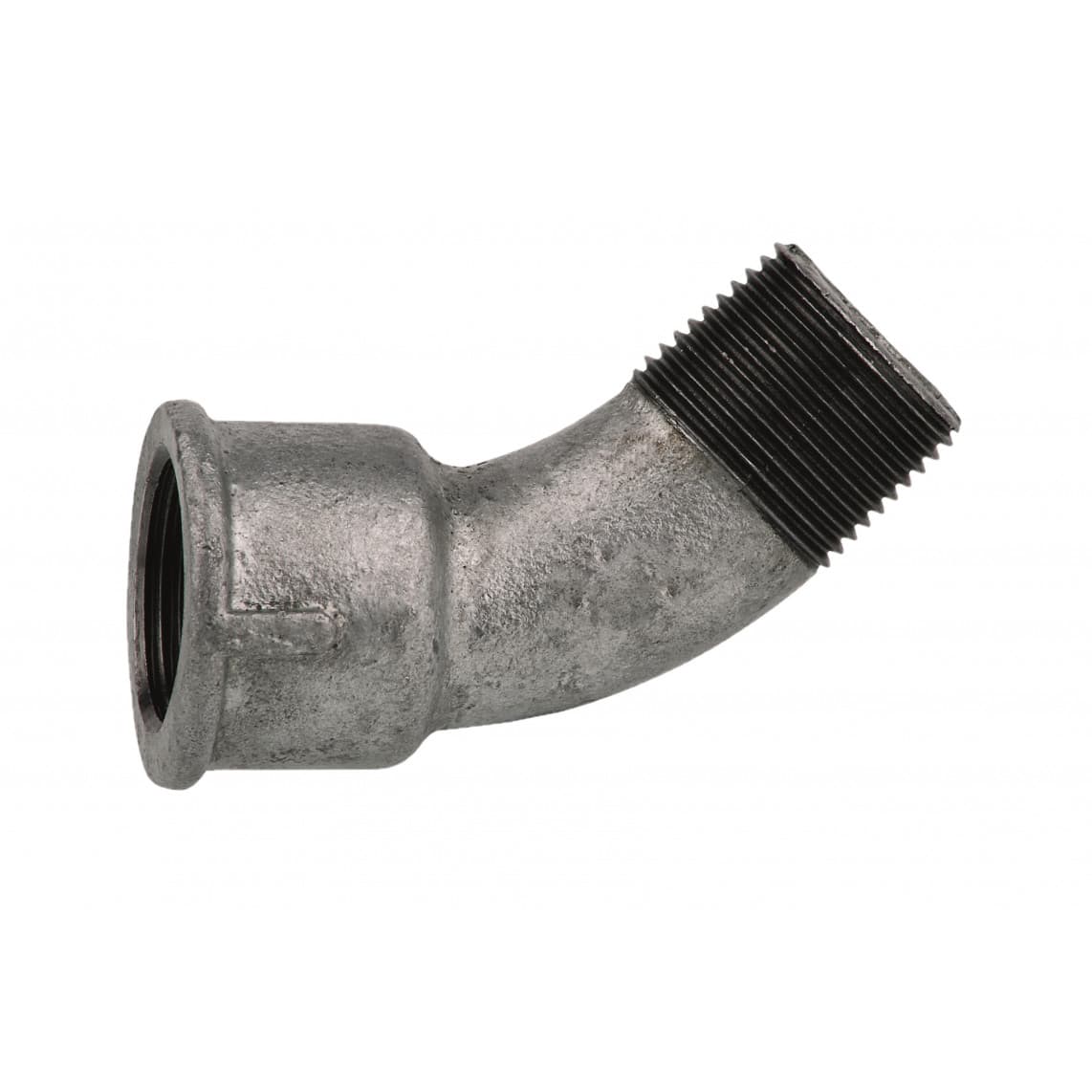 989692055 FM arc 45°, galvanisé, 3/4" F x 3/4" M, (40)