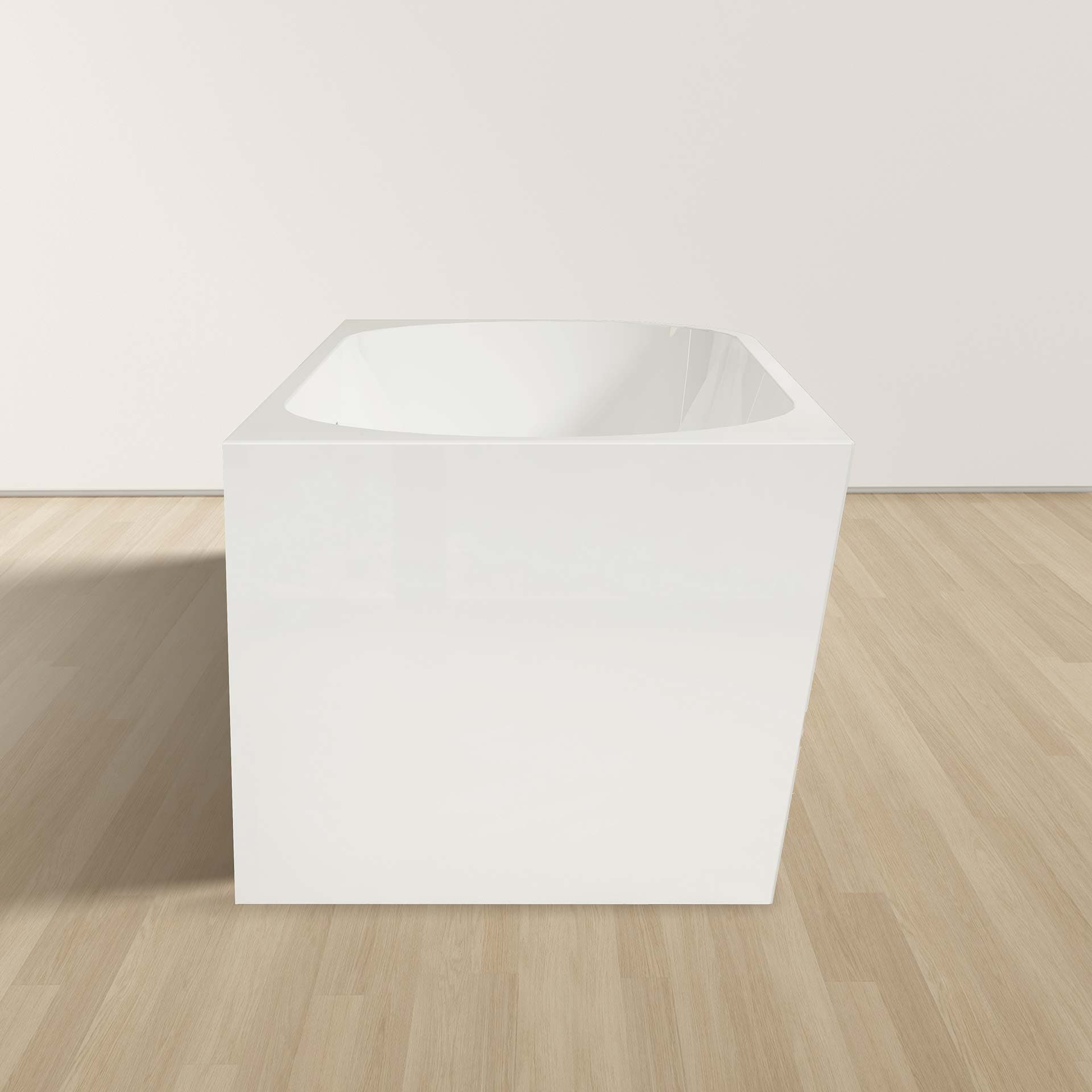 ALONI BAIGNOIRE D'ANGLE - GAUCHE - AVEC SET D'EVACUATION ET BONDE CLIC-CLAC - ACRYLIQUE - 180X80X58 CM - BLANC BRILLANT