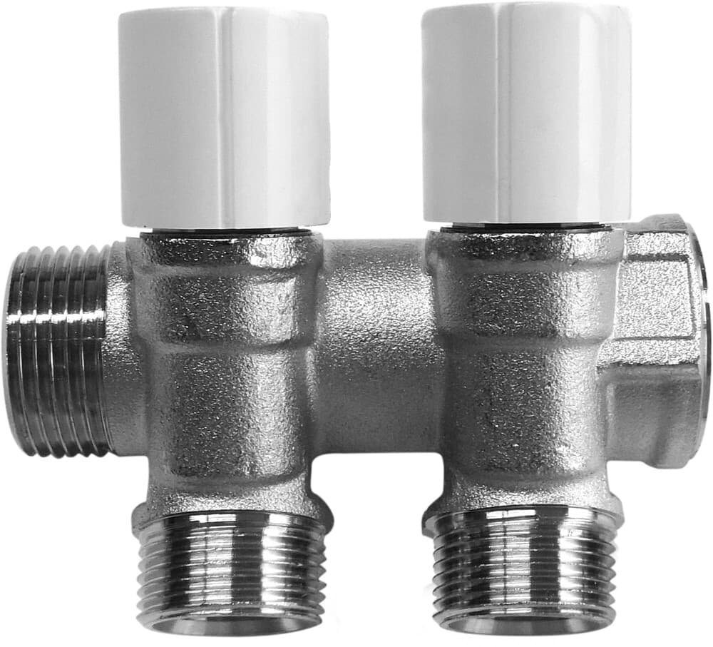 SYSTEMPEX collecteur 3/4MF robinet clic bleu-rouge D16 M22 2circuits