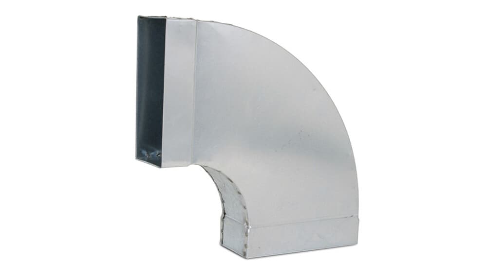 Ventilair FGBH90220 coude horizontal 90° 220x80 rond galva