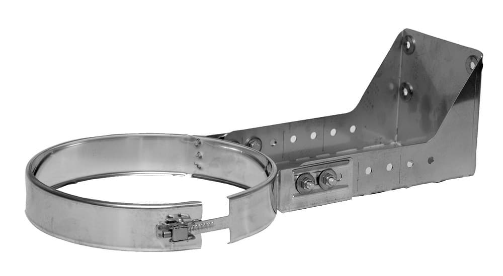 Dinak DW 835 collier mural court sciable 100-250mm D100 inox 304