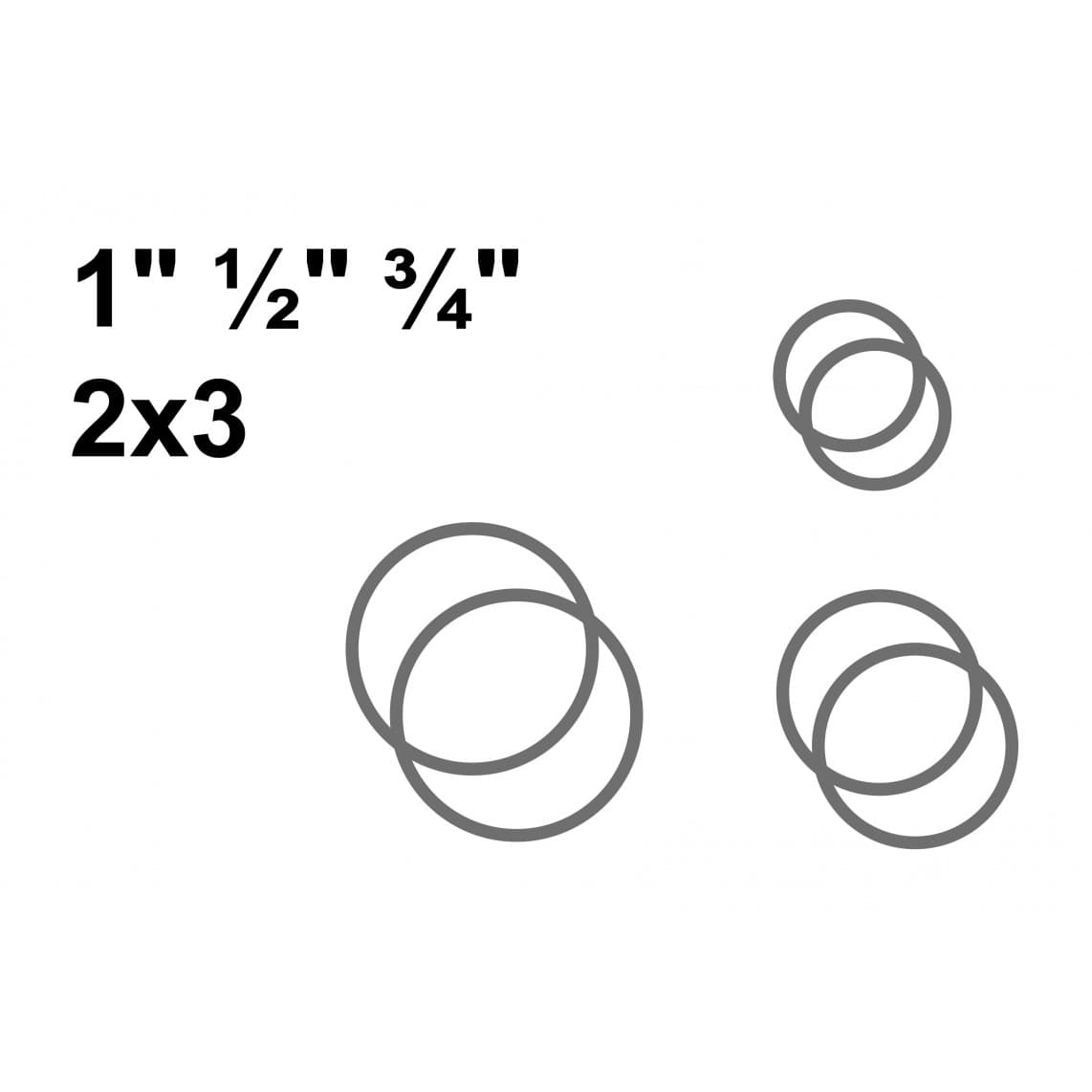 98697310 Joint de raccord, Fibre HD, Set par 2x 1/2" 3/4" 1"