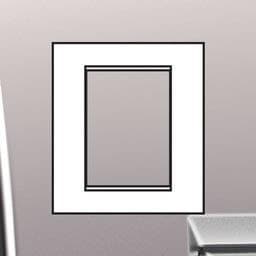 LivingLight - plaque air 3 + 3 modules Nickel mat