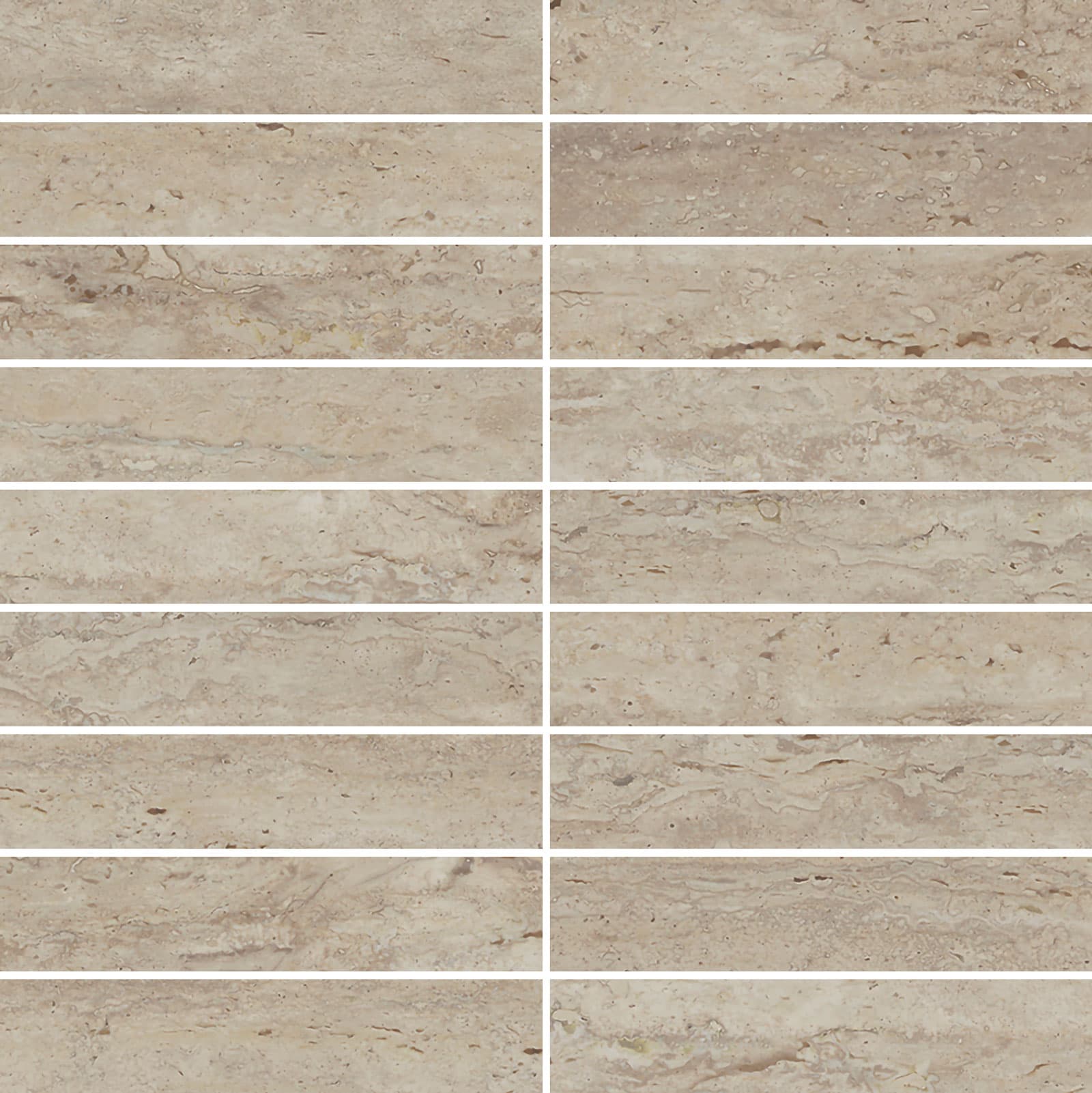 MOSAICO TRAVERTINO NOCE 30X30 (3X15)