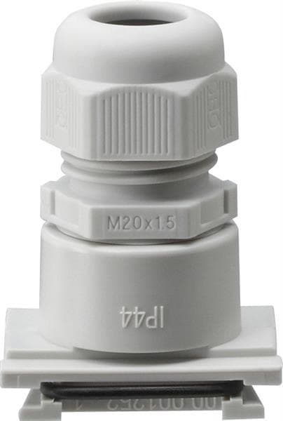 Adaptateur pour entrée de câble avec raccord vissé M20 Gris pour câbles Ø 6 à 13mm.