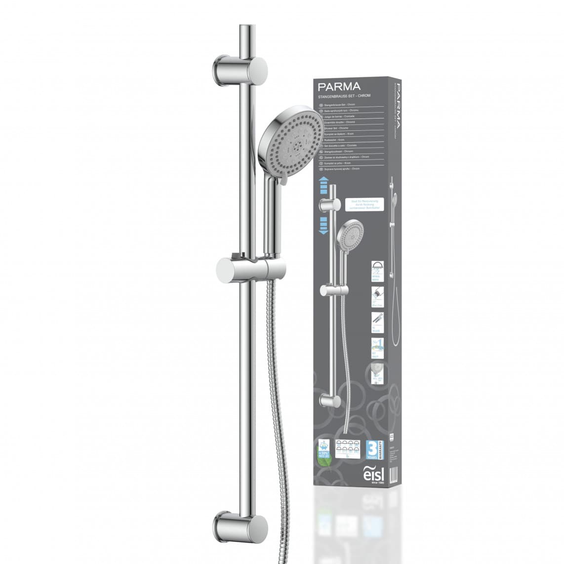 DX5082CSB PARMA Set barre de douche, chromé