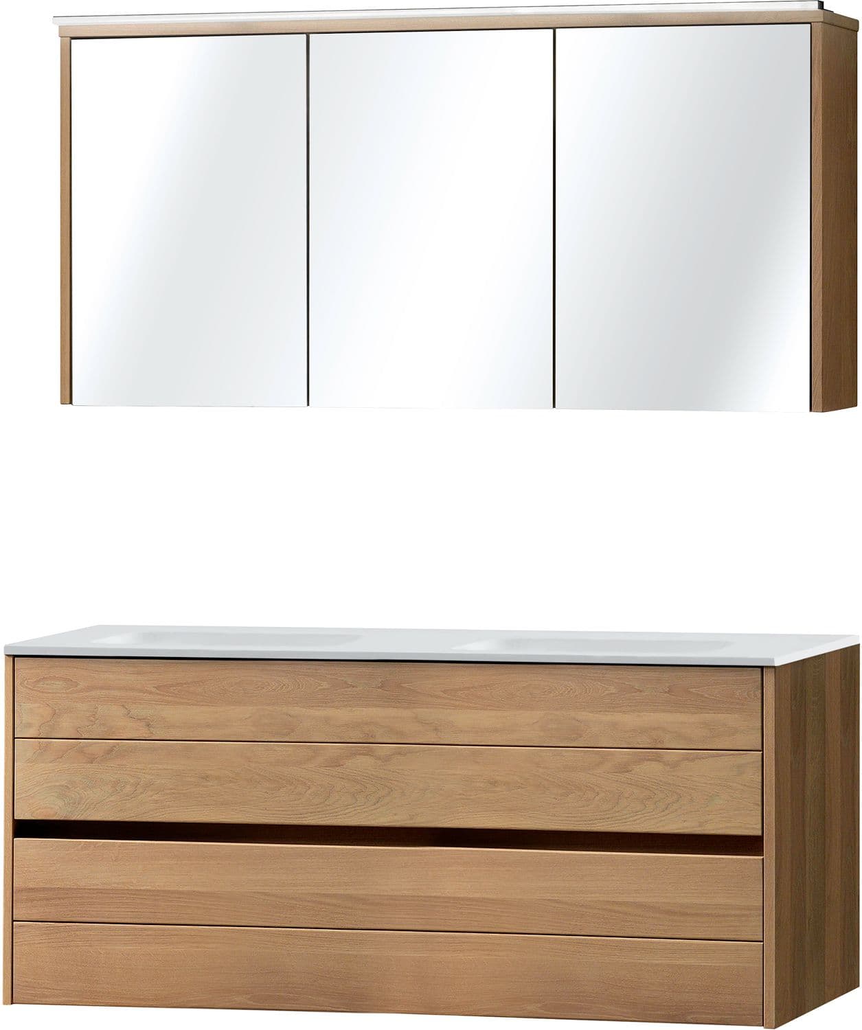 MEUBLE MOLTO CHENE MASSIF 140 SOLID ARMOIRE TOILETTE