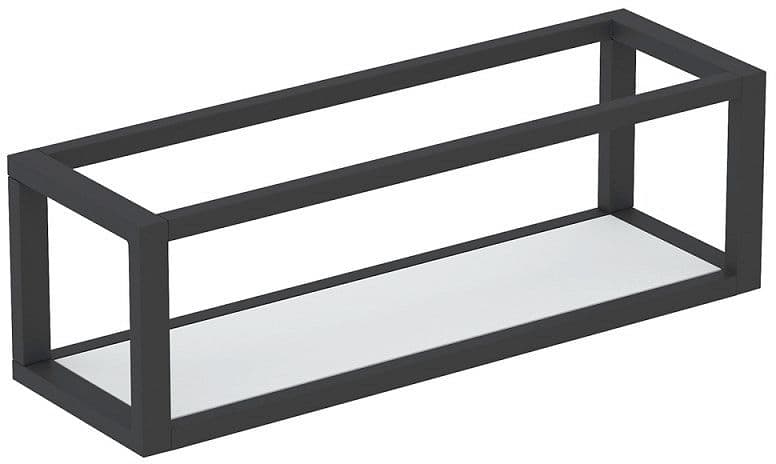 TABLETTE GRID 35X11CM COSMIC NOIR MAT/SOLID