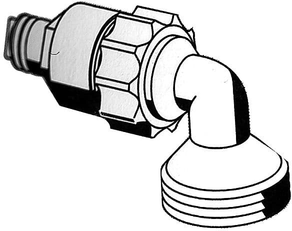 ADAPTATEUR DE RINCAGE QUICK SCHELL 3/4" CHROME
