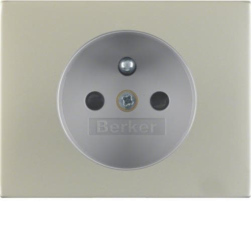 Sets de finition pour prise de courant avec terre Berker K.5 Inox