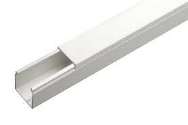 Goulotte Blanche base 25 x hauteur 40mm avec couvercle IP40 - 2m