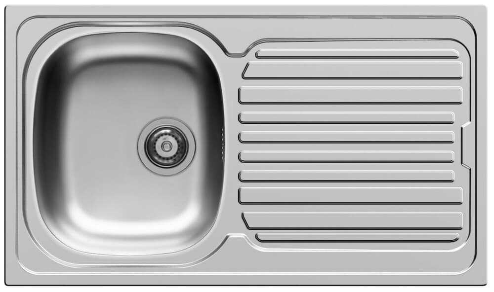 GO by Van Marcke Lisa évier à encastrer 860x500mm 1 bac inox satin