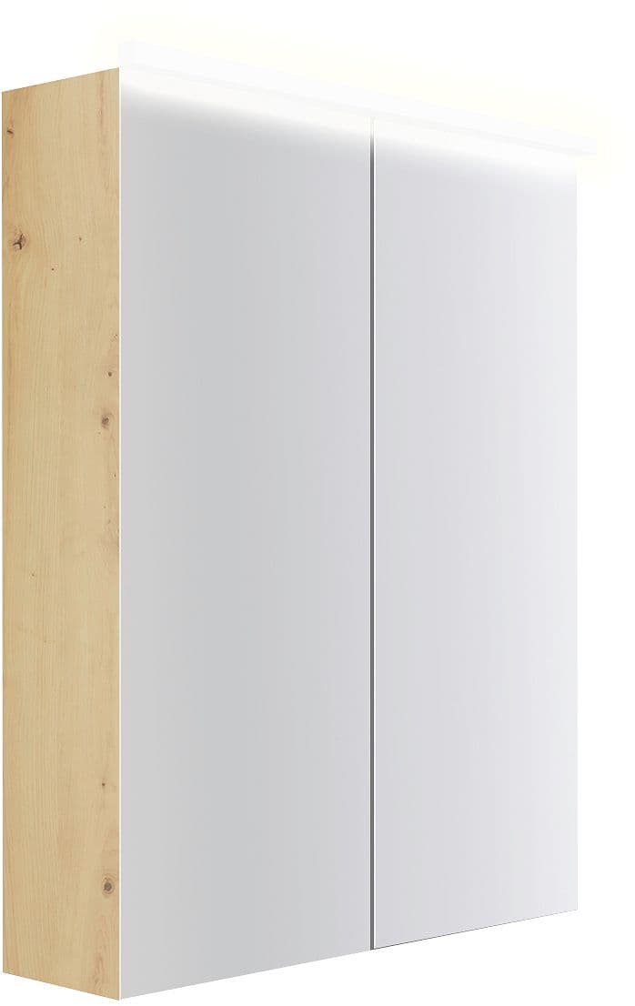 ARMOIRE TOILETTE COFFEE 2 PORTES 600MM 4250K CHENE DECOR URBAN