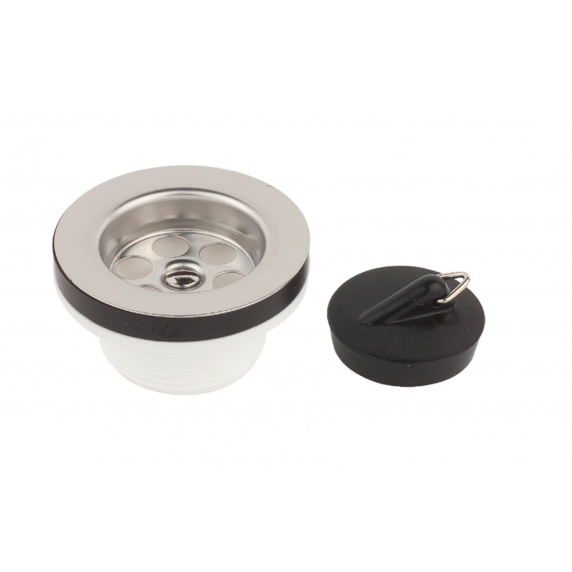 98835148 KS vanne d'évacuation, 1 1/2" M x 70 mm, calice d'évacuation avec bonde 45,5 mm