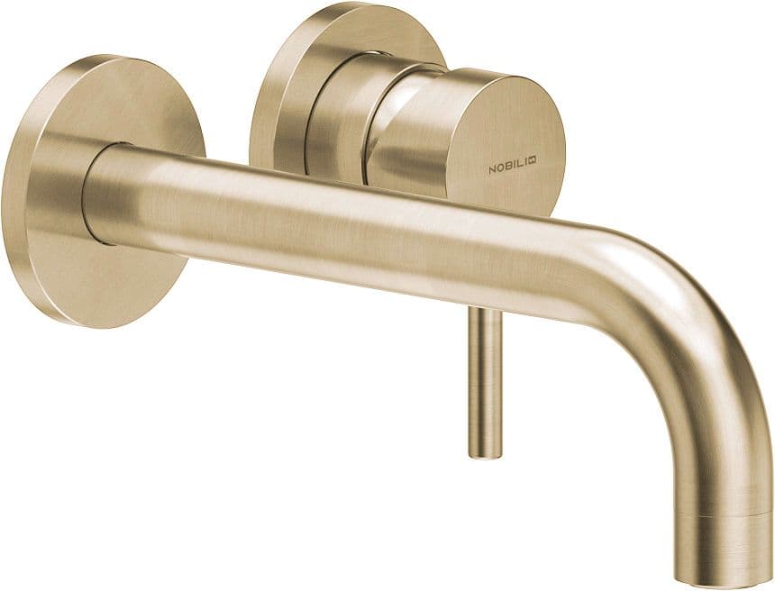 SET DE FINITION MITIGEUR LAVABO LIVE NOBILI 200MM MIELE BROSSÉ