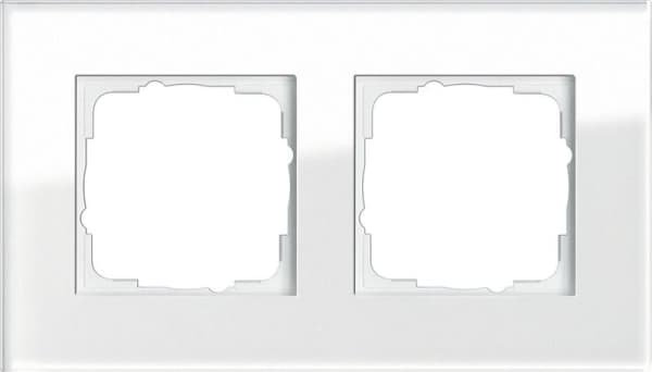 Cadre de finition Gira Esprit Blanc verre Blanc