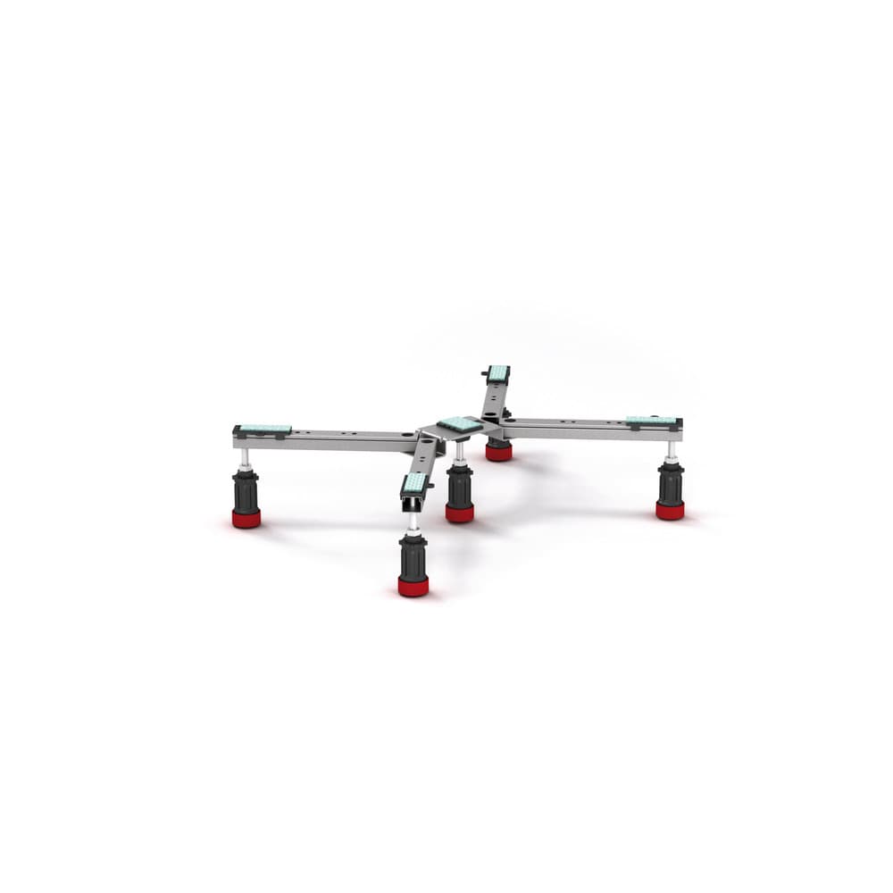 Mepa BW-5 Maxi jeu de pieds receveur de douche alu réglable 5 points d'appui