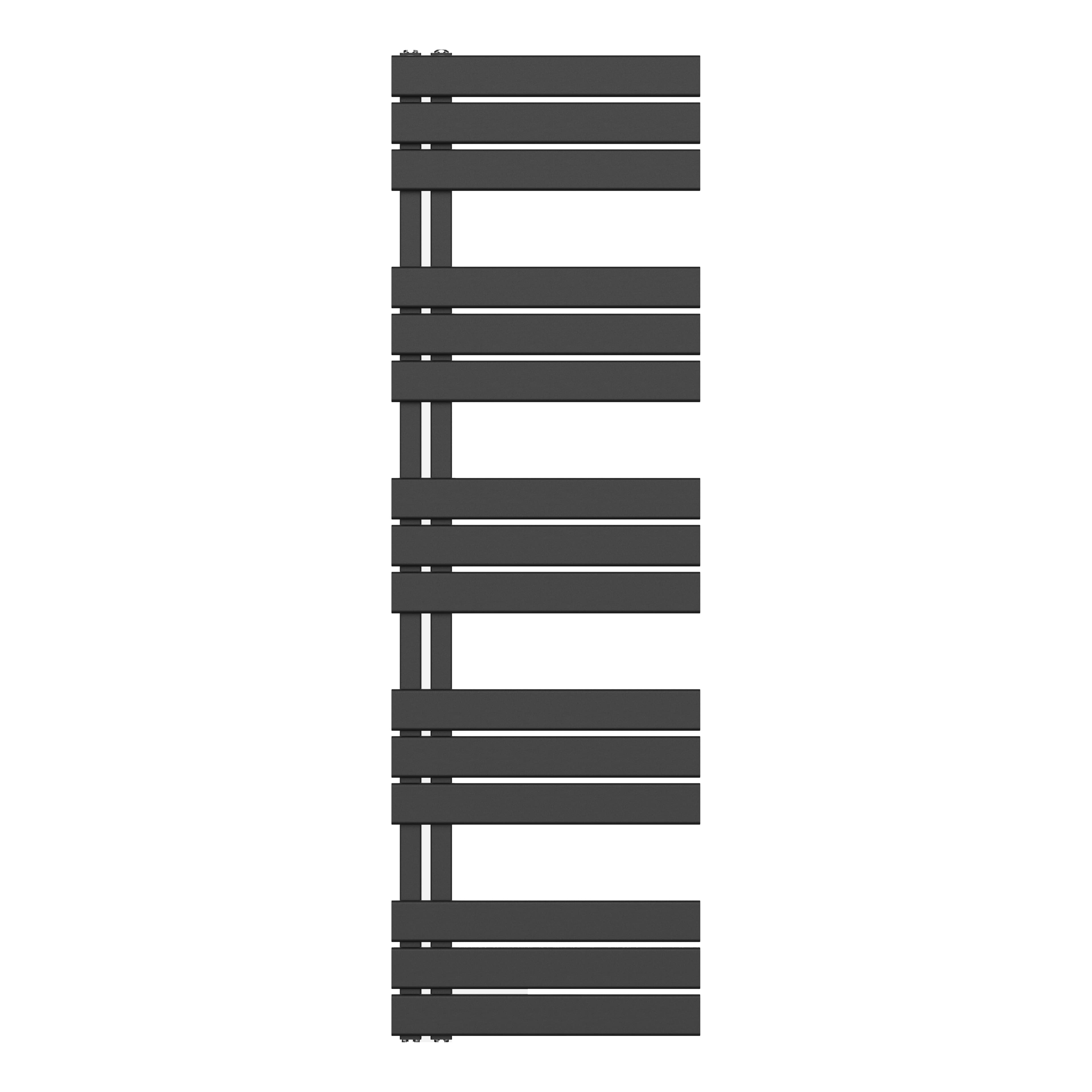 RADIATEUR SÈCHE-SERVIETTES RACCORDEMENT GAUCHE/COMB - NOIR 1600X500-755W