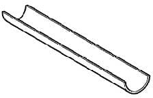 CHENEAU DE SUPPORT GALVA NOIR GEBERIT 3M 50MM