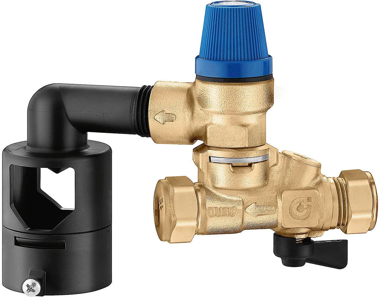 CALEFFI BOX 6*GROUPE SECURITE CLAPET DE RETENUE CONTROLABLE 15Ø