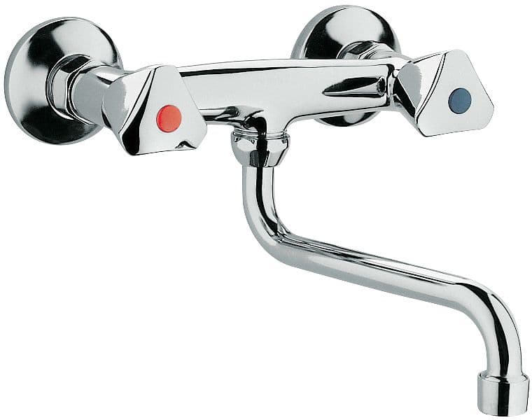 MELANGEUR MURAL LAGUNA BEC EN-DESSOUS 16CM CHROME