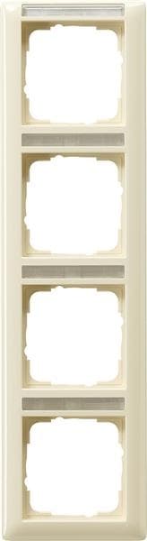 Cadre de finition Gira standard 55 avec zone d'inscription Blanc crème brillant