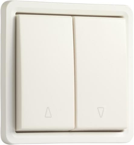 Bouton-poussoir pour volets , en saillie et étanche aux projections d’eau 10A avec raccords rapides