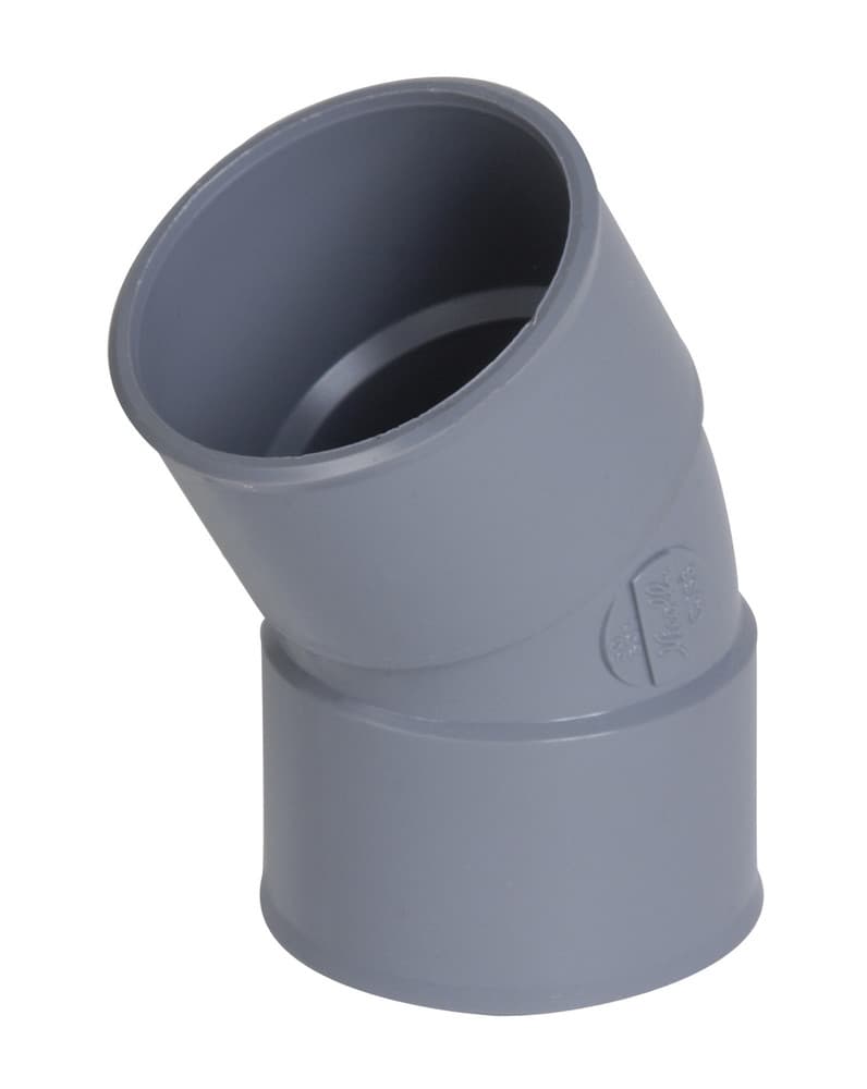Nicoll raccord à coller PVC coude 30° FF D 32 gris