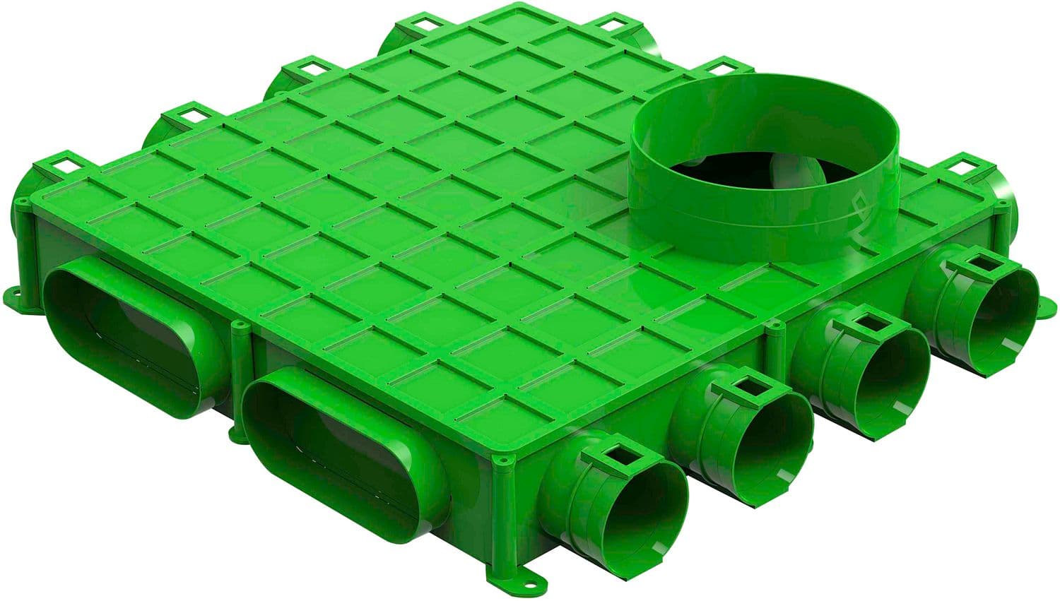 CAISSON DE DISTRIBUTION CONDUITS FLEXIBLE SOL 12X63 DUCOFLEX D180