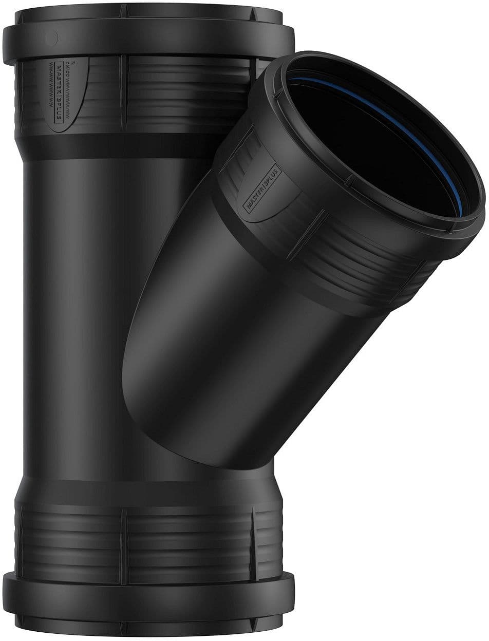 T PP 45°.FFF 125-110MM NOIR