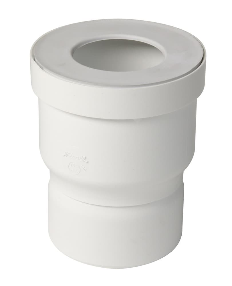 Nicoll manchon WC droit sortie D 80 mm raccordement D 85-107 mm PVC blanc