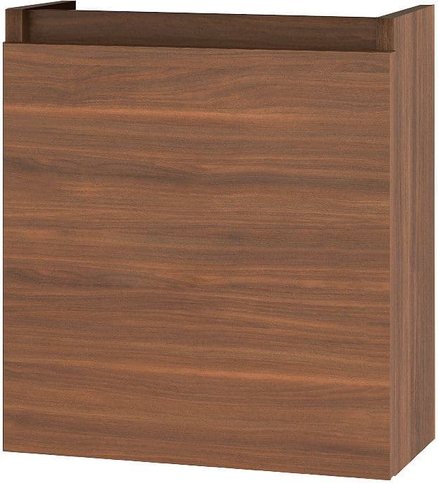 SOUS MEUBLE LAVE-MAINS FORM MINI 40CM REVERSIBLE NOYER