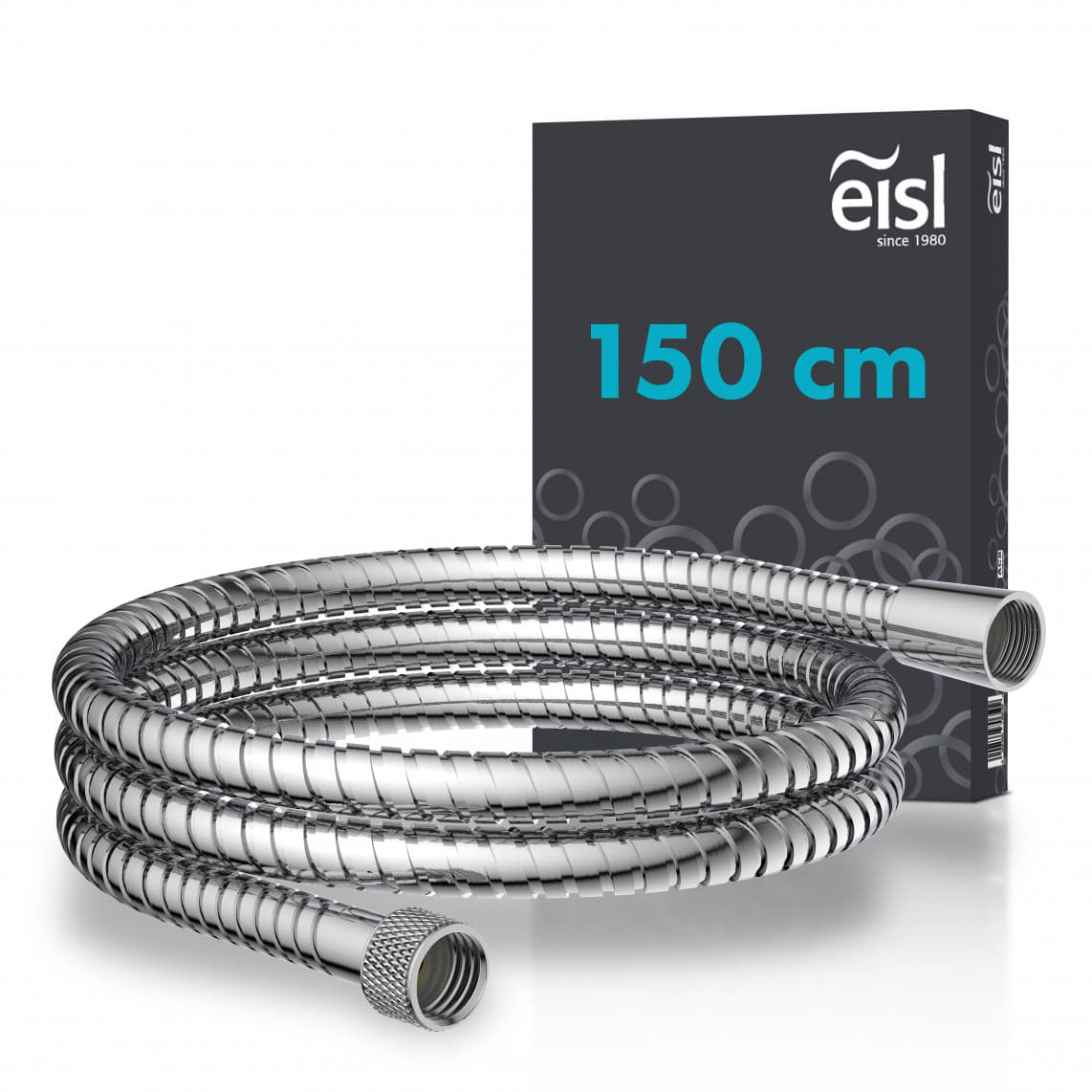 JM150MKCRPLUS Flexible de douche 150 cm, acier inoxydable
