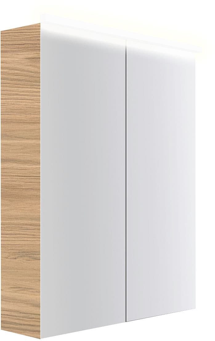 ARMOIRE TOILETTE COFFEE 2 PORTES 600MM 4250K CHENE CLASSIQUE