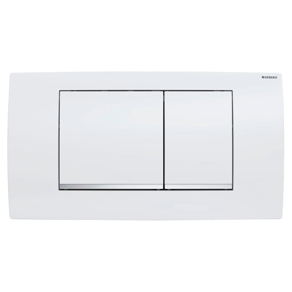 Geberit Twinline 30 plaque de commande 2 touches blanc/chrome
