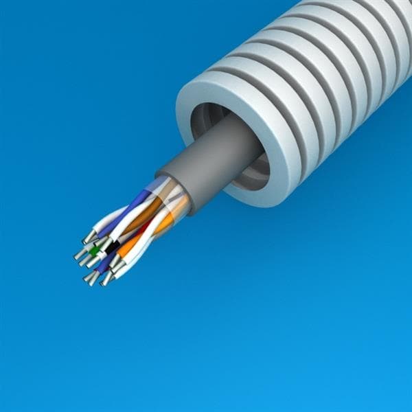 Tube précâblé Vvt 6 x 2 x 0.6 diamètre 20mm en rouleau de 100m