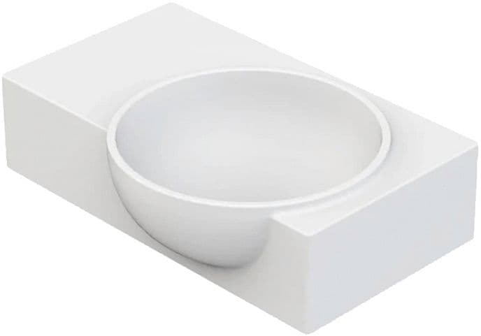 LAVE-MAINS DROIT QUO 40x22/27 SANS TROU DE ROBINET XONYX BLANC