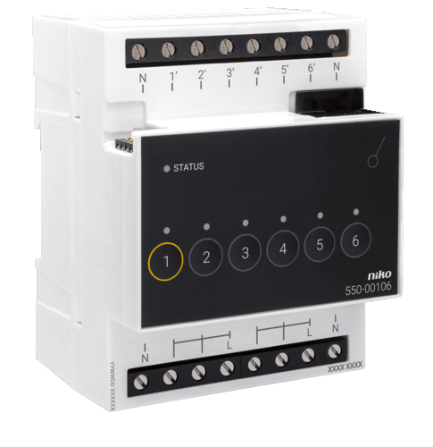 Module de commutation pour Niko Home Control pour 6 circuits différents