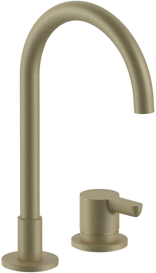 2 TROUS MITIGEUR LAVABO ICONA CLASSIC FANTINI SANS VIDAGE SAILLE 160MM MAT BRITISH GOLD PVD