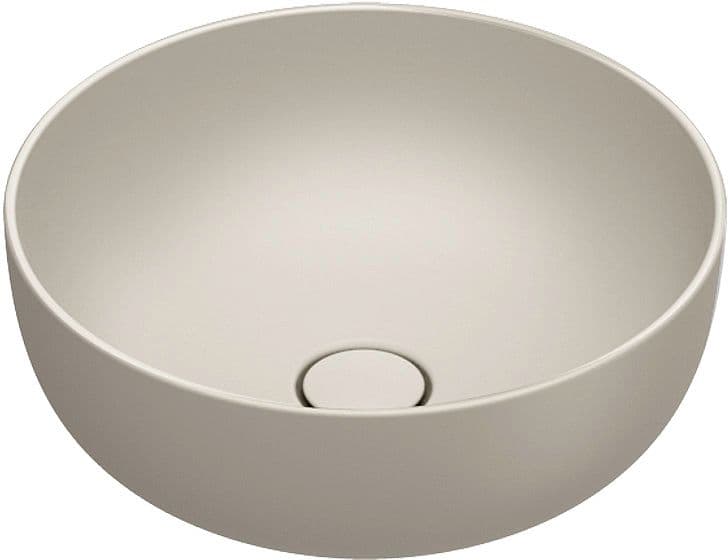 VASQUA A POSER SFERA CATALANO CATAGLAZE+ DIAMETRE 42 H16 SANS TROP-PLEIN SABBIA SATINATO